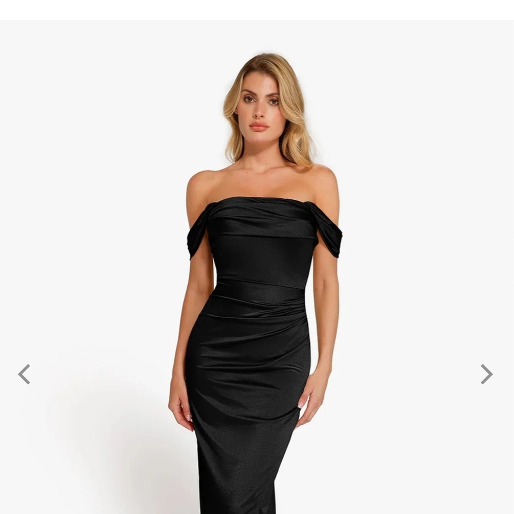 Elegant Black Off-Shoulder Dress
